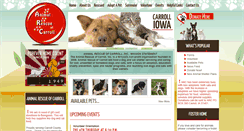 Desktop Screenshot of animalrescueofcarroll.org